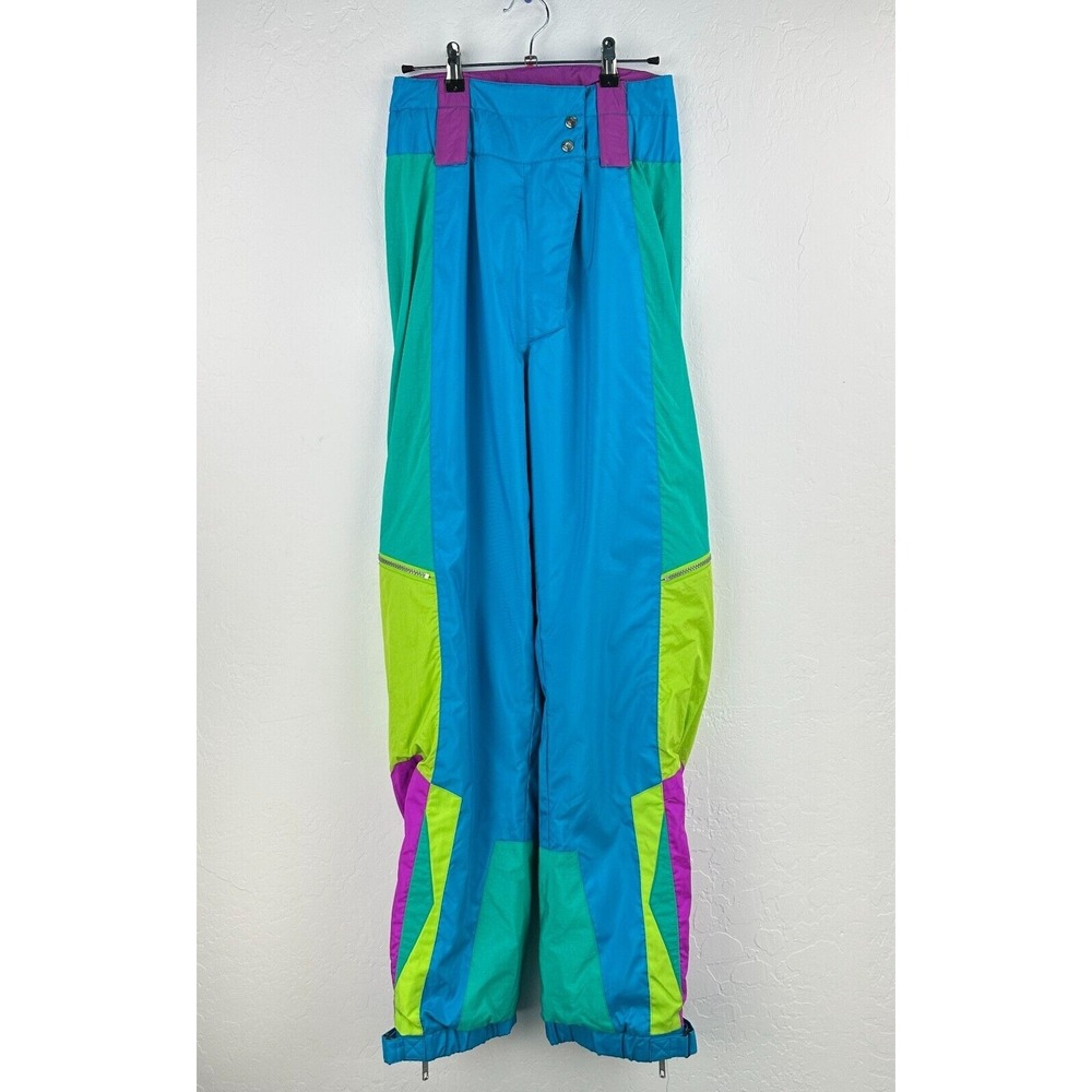 Vtg JD Sun Valley Ski‎ Pants Womens Size 8 Colorblock Outdoor Snow Gear Sample